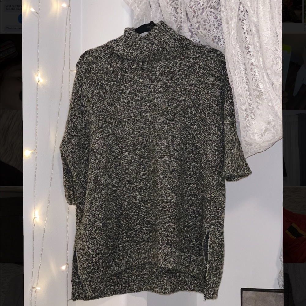 Cowl Neck Half Sleeve Sweater